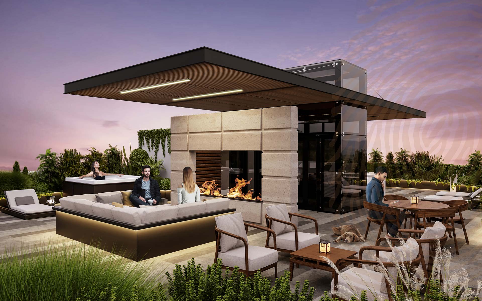 Fire pit lounge | Alure