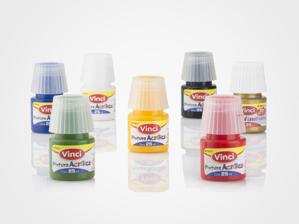 envases para pintura acrílica
